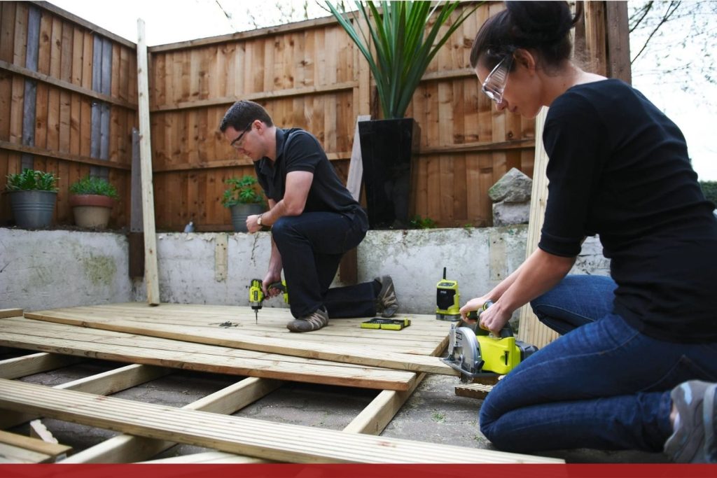 RYOBI RWSL1801M 18V ONE+ travaux