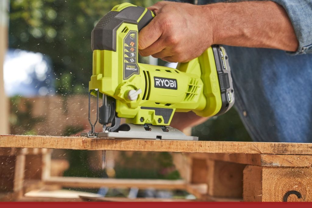 RYOBI R18JS-0 découpe droite
