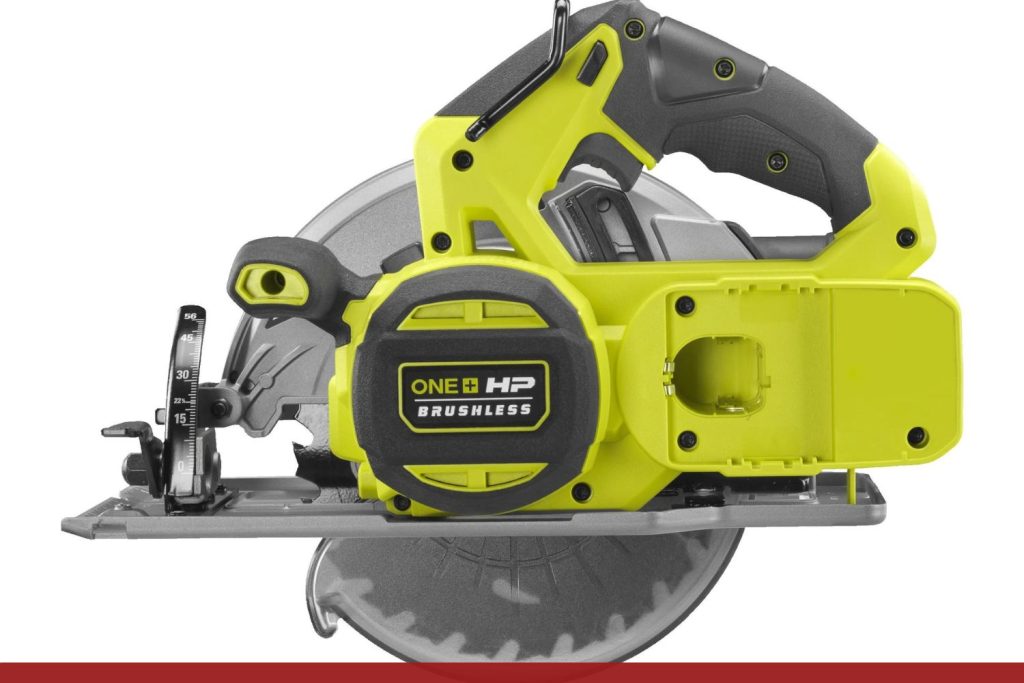 Scie circulaire RYOBI RCS18X1 arriere