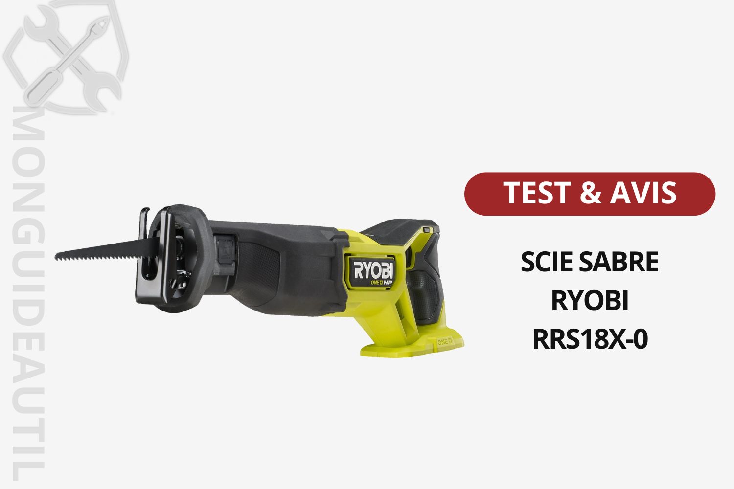 Scie sabre Ryobi RRS18X-0 18V test